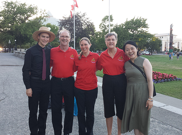 after the performance with Japanese guest